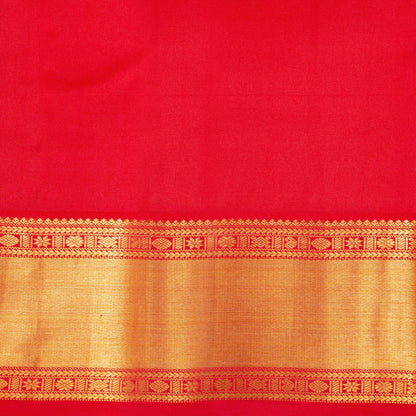 Yellow And Gold Kanchipuram Silk Saree For Festive Wear PV NYC 1931