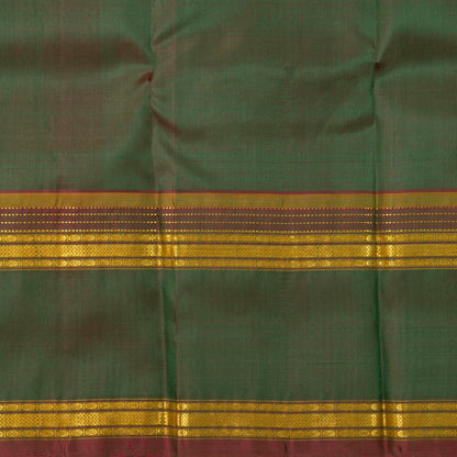 Jade Green Kanchipuram Silk Saree For Festive Wear PV NYC 1873