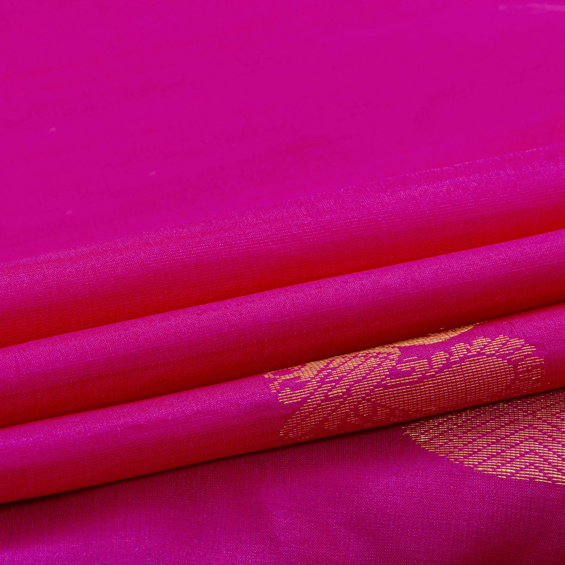 Pink Kanchipuram Silk Saree Borderless For Festive Wear PV NYC 1860 - Silk Sari - Panjavarnam PV NYC 1860