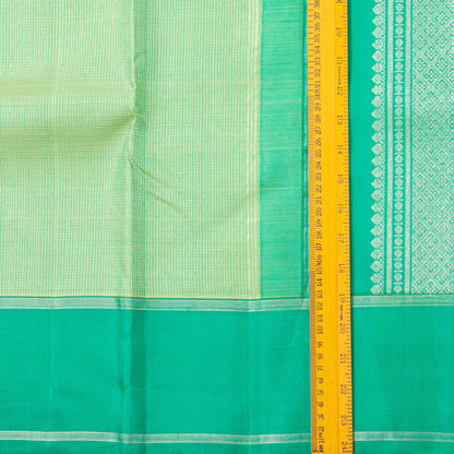 Green Kanchipuram Silk Saree For Festive Wear PV NYC 1879