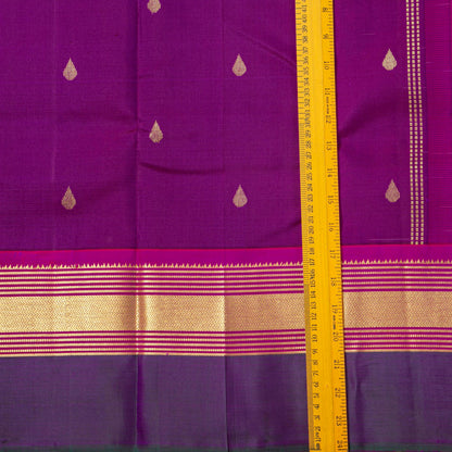 Magenta Kanchipuram Silk Saree For Festive Wear PV NYC 1812