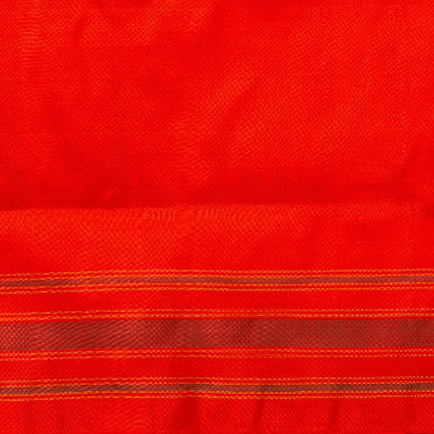 Blue And Orange Pochampally Silk Saree With Red Border Ikkat Handwoven Pure Silk For Office Wear PIK SIV 101