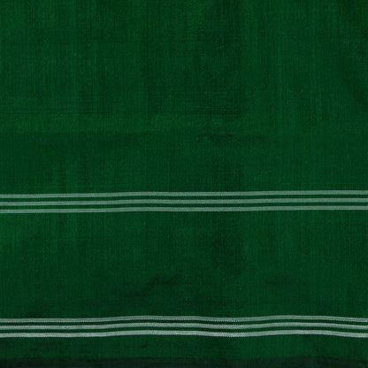 Green Pochampally Silk Saree Ikkat Handwoven Pure Silk For Office Wear PIK SIV 104