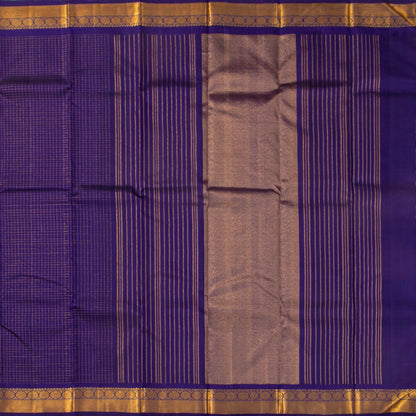Violet Kanchipuram Silk Saree For Festive Wear PV J 4659