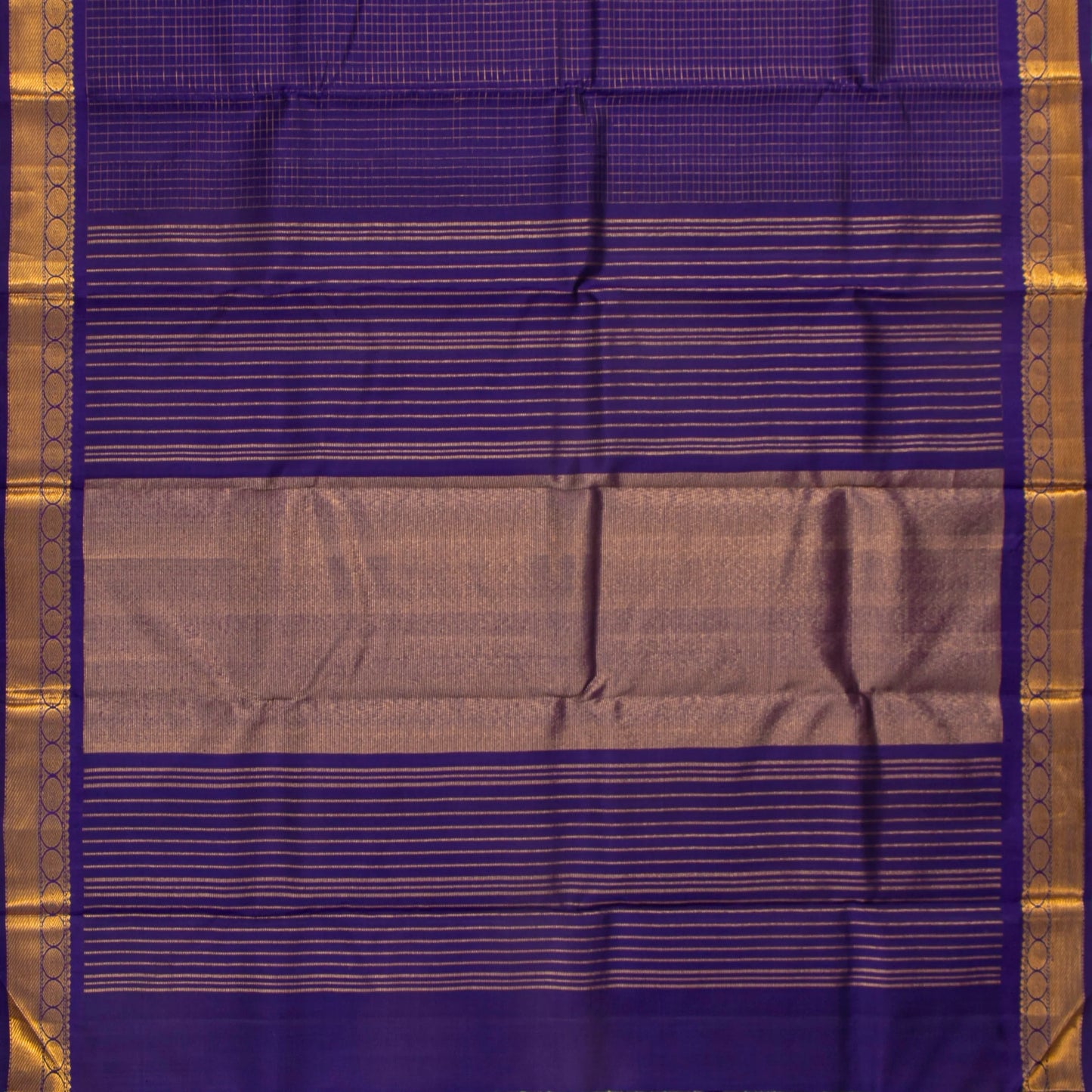 Violet Kanchipuram Silk Saree For Festive Wear PV J 4659