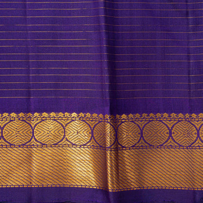 Violet Kanchipuram Silk Saree For Festive Wear PV J 4659