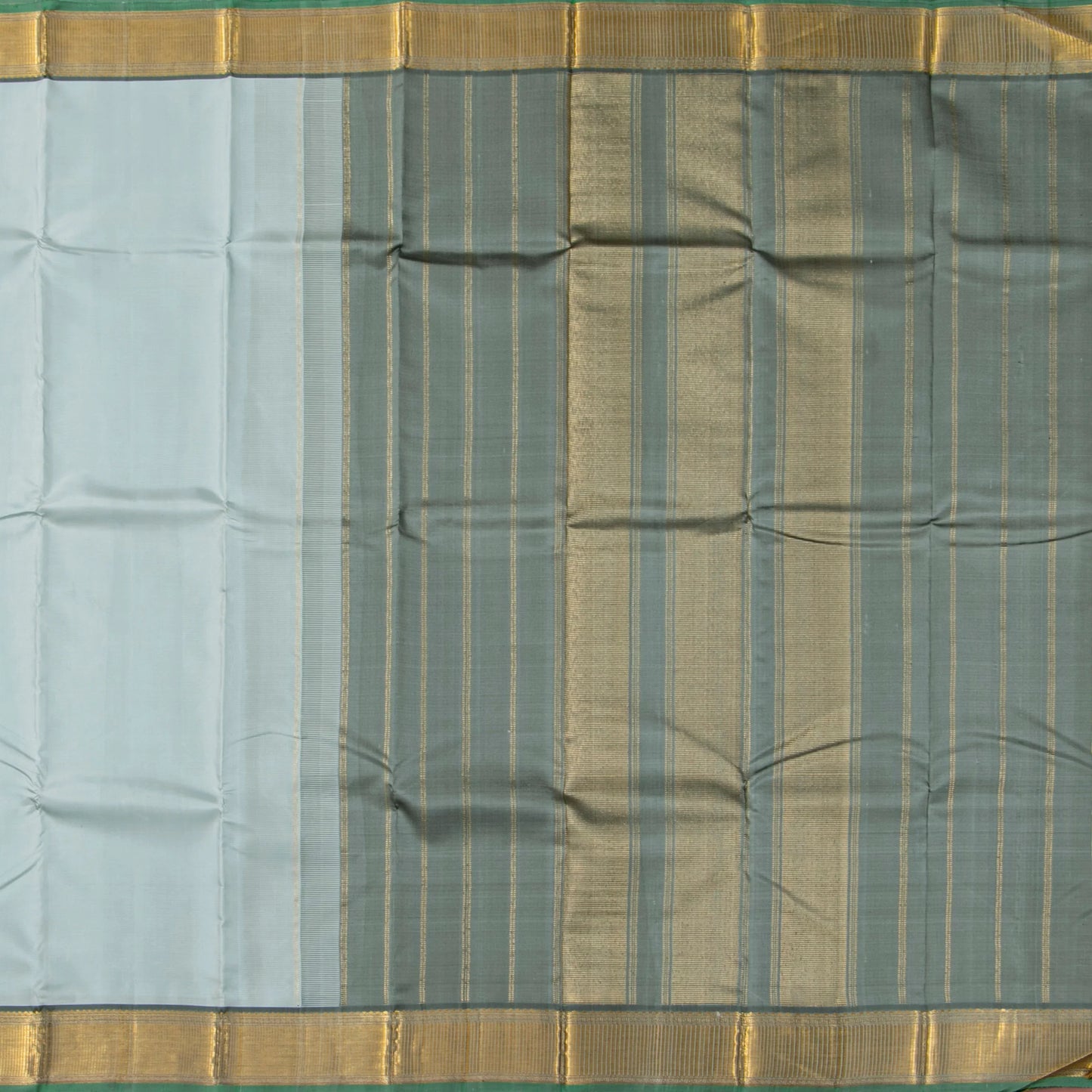 Pastel Blue Kanchipuram Silk Saree For Festive Wear PV J 5574