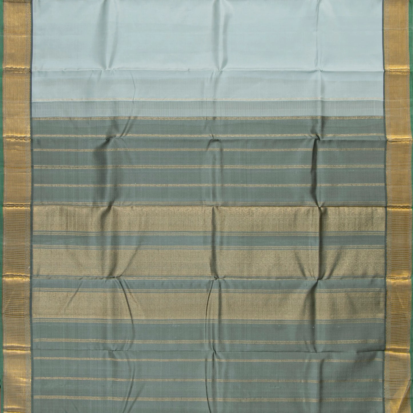 Pastel Blue Kanchipuram Silk Saree For Festive Wear PV J 5574