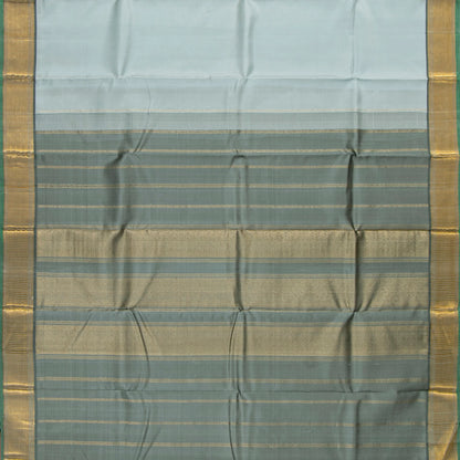 Pastel Blue Kanchipuram Silk Saree For Festive Wear PV J 5574