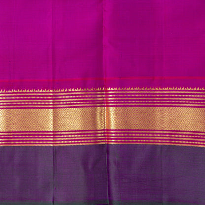 Magenta Kanchipuram Silk Saree For Festive Wear PV NYC 1812