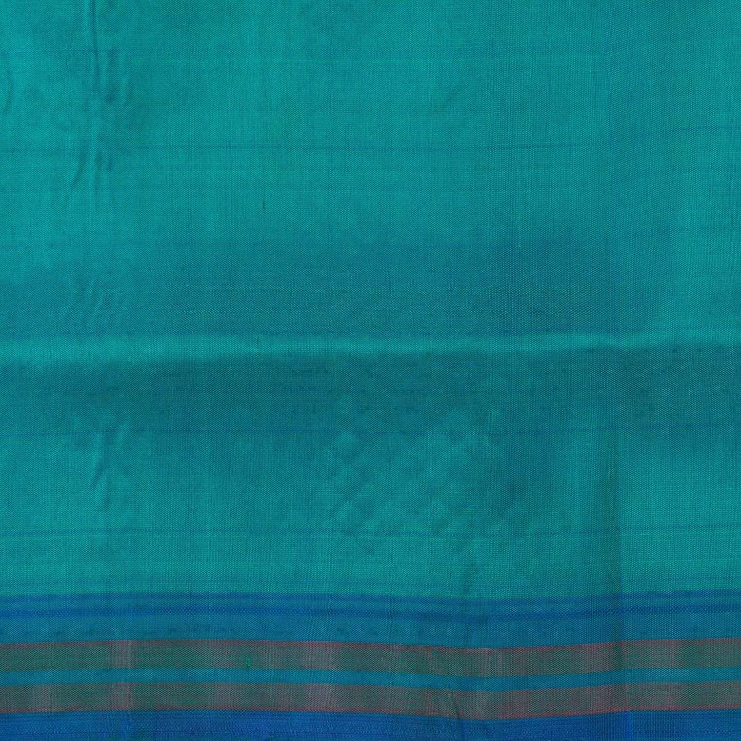 Blue Kanjivaram Silk Saree With Small Border Handwoven Pure Silk For Festive Wear PV ABI 2255