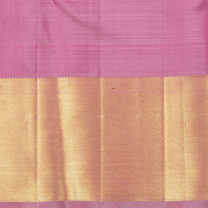 Pastel Mauve Kanchipuram Silk Saree For Bridal Wear PV NYC 1901