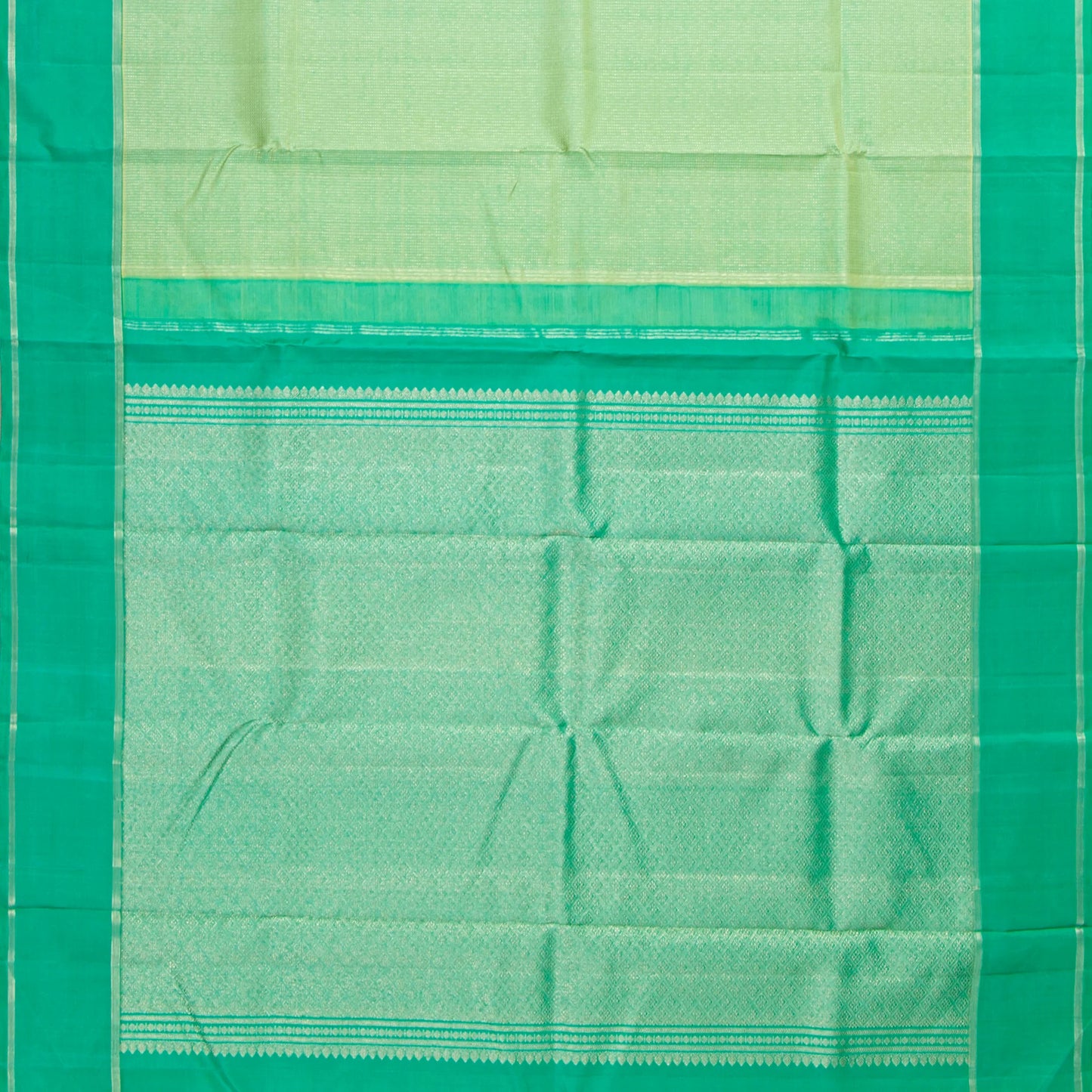 Green Kanchipuram Silk Saree For Festive Wear PV NYC 1879