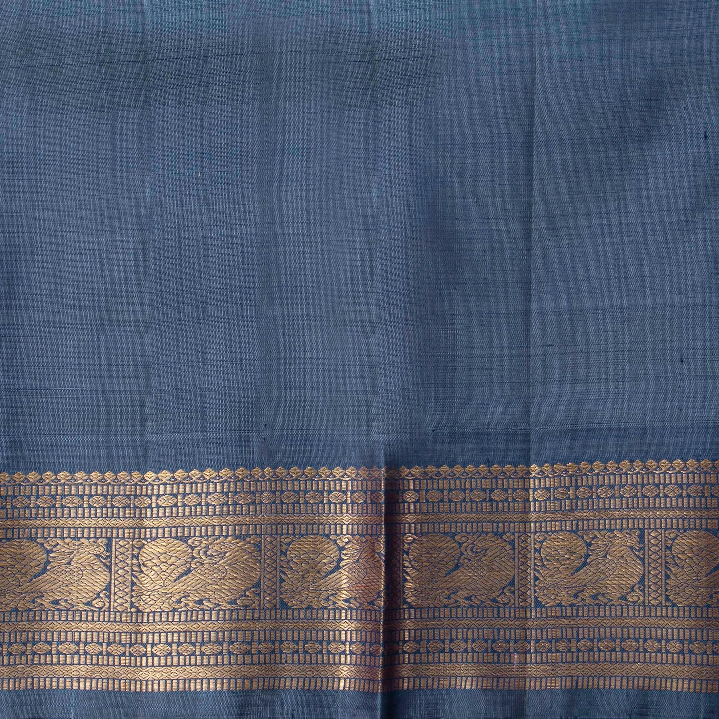 Yellow And Blue Kanchipuram Silk Saree For Wedding Wear PV NYC 1782