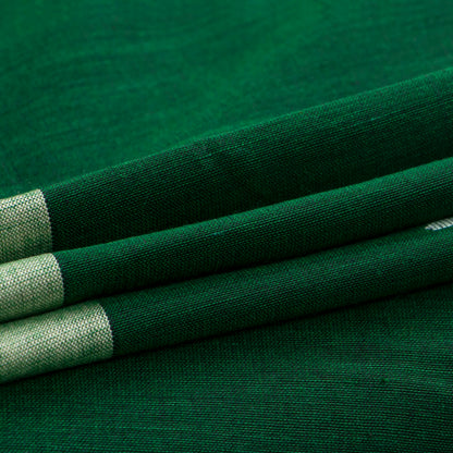 Green Dhakai Jamdani Khadi Mulmul Saree For Party Wear PV MJ 162