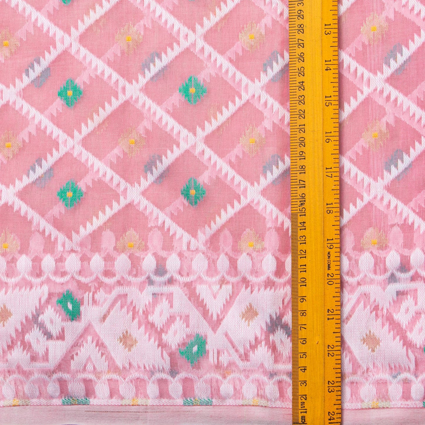 Pink Dhakai Jamdani Muslin Silk Saree For Party Wear PV MJ 147