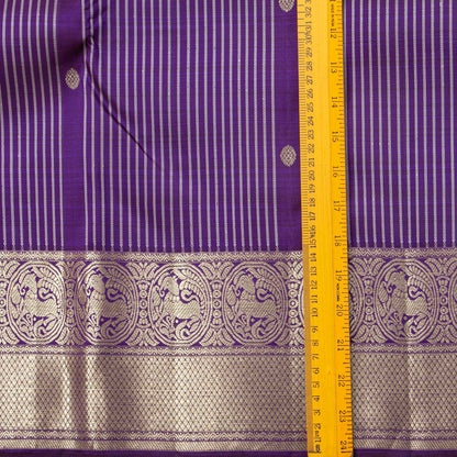 Violet Kanchipuram Silk Saree For Festive Wear PV NYC 1811