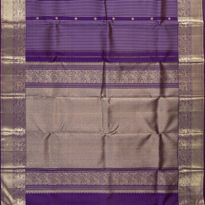 Violet Kanchipuram Silk Saree For Festive Wear PV NYC 1811