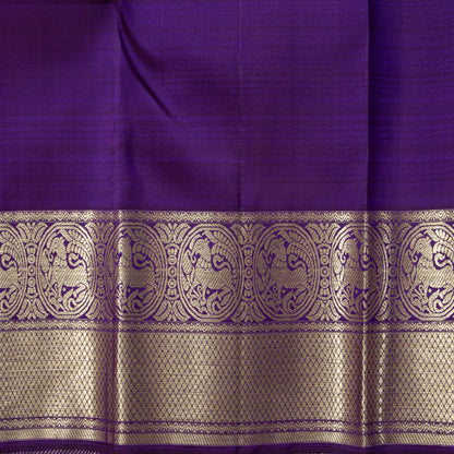 Violet Kanchipuram Silk Saree For Festive Wear PV NYC 1811