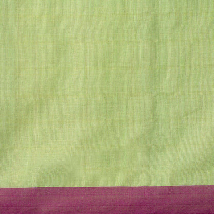 Green Dhakai Jamdani Khadi Mulmul Saree For Party Wear PV MJ 158