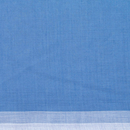 Blue Dhakai Jamdani Khadi Mulmul Saree For Party Wear PV MJ 160