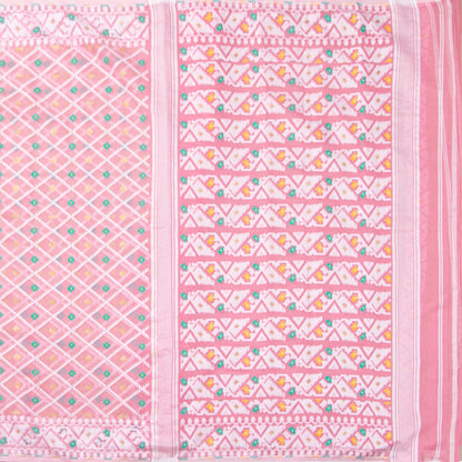 Pink Dhakai Jamdani Muslin Silk Saree For Party Wear PV MJ 147