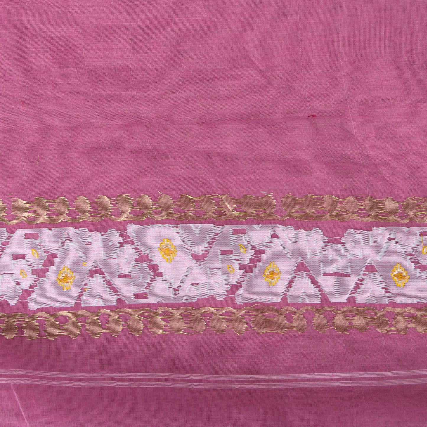Pink Dhakai Jamdani Muslin Silk Saree For Party Wear PV MJ 146 - Dhakai Jamdhani - Panjavarnam PV MJ 146