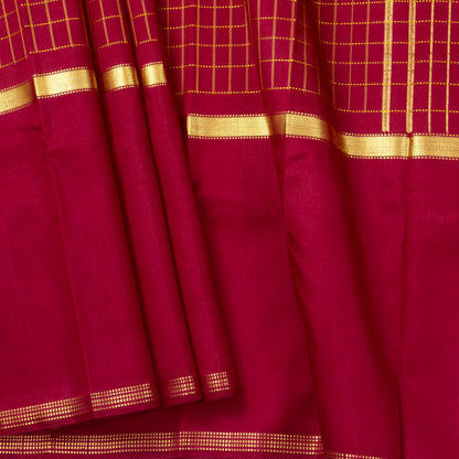 Maroon Kanchipuram Silk Saree For Festive Wear PV ABI 3329 - Silk Sari - Panjavarnam PV ABI 3329