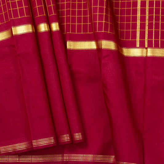 Maroon Kanchipuram Silk Saree For Festive Wear PV ABI 3329