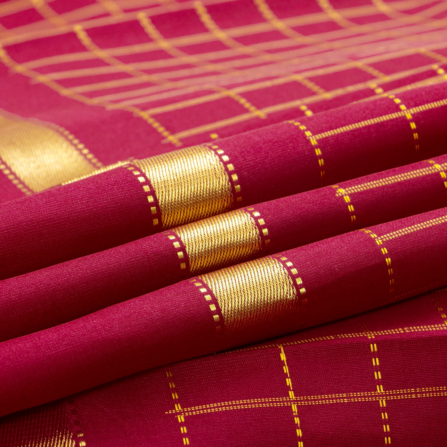 Maroon Kanchipuram Silk Saree For Festive Wear PV ABI 3329 - Silk Sari - Panjavarnam PV ABI 3329