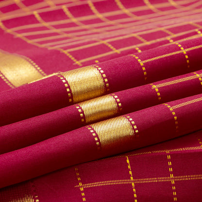Maroon Kanchipuram Silk Saree For Festive Wear PV ABI 3329 - Silk Sari - Panjavarnam PV ABI 3329