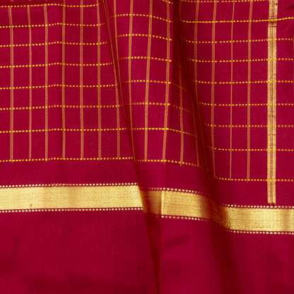 Maroon Kanchipuram Silk Saree For Festive Wear PV ABI 3329 - Silk Sari - Panjavarnam PV ABI 3329