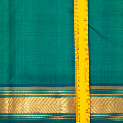Green Kanchipuram Silk Saree For Festive Wear PV ABI 642