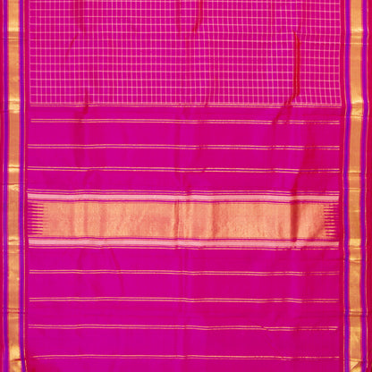 Pink Kanchipuram Silk Saree For Festive Wear PV ABI 654