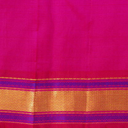 Pink Kanchipuram Silk Saree For Festive Wear PV ABI 654