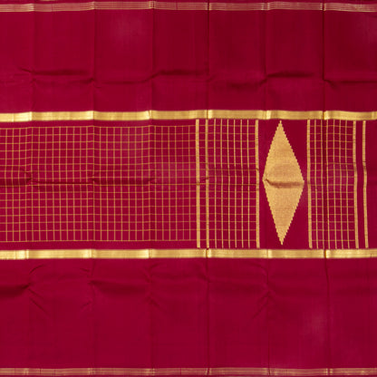 Maroon Kanchipuram Silk Saree For Festive Wear PV ABI 3329 - Silk Sari - Panjavarnam PV ABI 3329