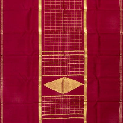 Maroon Kanchipuram Silk Saree For Festive Wear PV ABI 3329 - Silk Sari - Panjavarnam PV ABI 3329