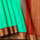 Seafoam Green And Maroon Kanchipuram Silk Saree For Festive Wear PV MEN 182