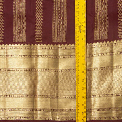 Maroon Kanchipuram Silk Saree For Festive Wear PV MEN 205