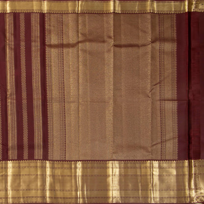 Maroon Kanchipuram Silk Saree For Festive Wear PV MEN 205
