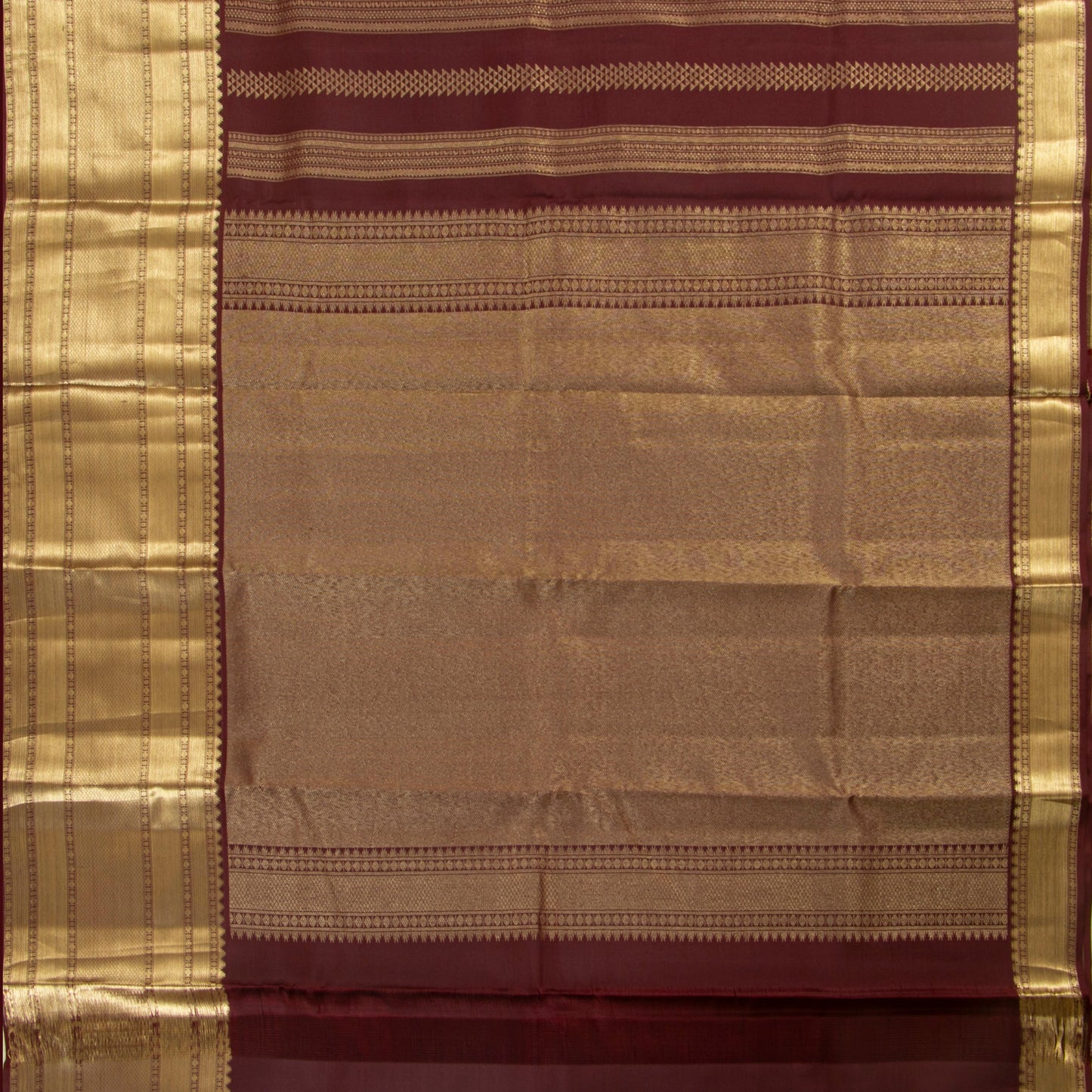 Maroon Kanchipuram Silk Saree For Festive Wear PV MEN 205