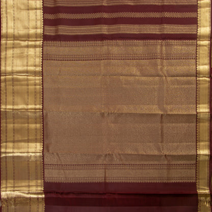 Maroon Kanchipuram Silk Saree For Festive Wear PV MEN 205