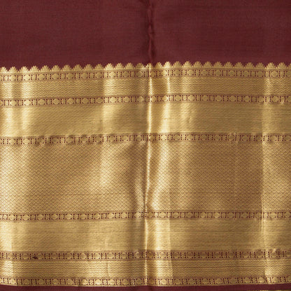 Maroon Kanchipuram Silk Saree For Festive Wear PV MEN 205