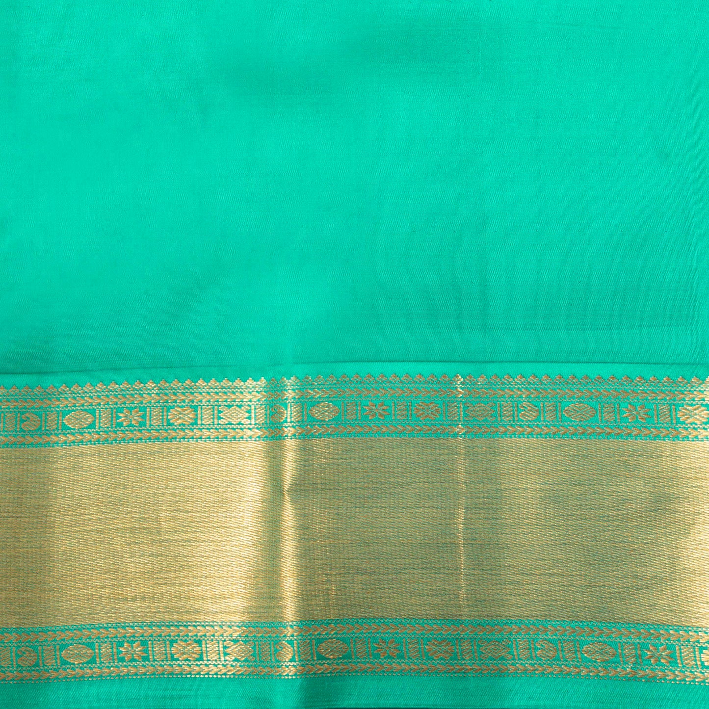 Black And Turquoise Kanchipuram Silk Saree For Office Wear PV MEN 187 - Silk Sari - Panjavarnam PV MEN 187