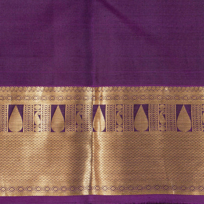Purple Kanchipuram Silk Saree For Wedding Wear PV MEN 199 - Silk Sari - Panjavarnam PV MEN 199