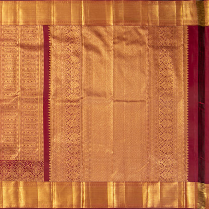 Red Kanchipuram Silk Saree For Festive Wear PV MEN 286