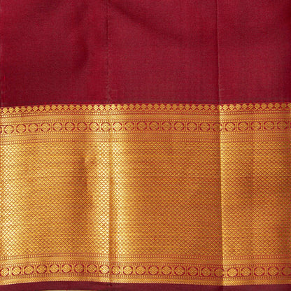 Red Kanchipuram Silk Saree For Festive Wear PV MEN 286