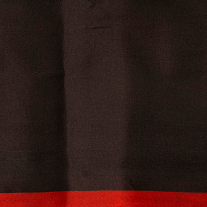 Seafoam Green And Black Kanchipuram Silk Saree For Office Wear PV MEN 125 - - Panjavarnam PV MEN 125