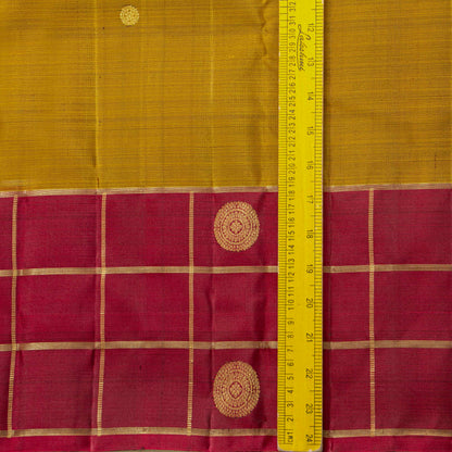 Green And Red Kanchipuram Silk Saree For Festive Wear PV MEN 301