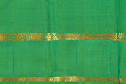 Aqua Blue And Green Kanchipuram Silk Saree Light Weight For Festive Wear PV KNN 211 - Silk Sari - Panjavarnam PV KNN 211